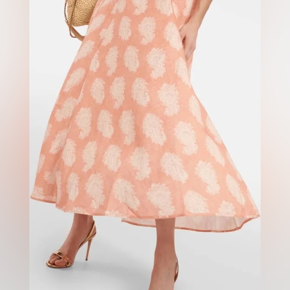 ZIMMERMANN
Devi Bandeau Coral Paisley Midi Dress - Picture 7 of 16